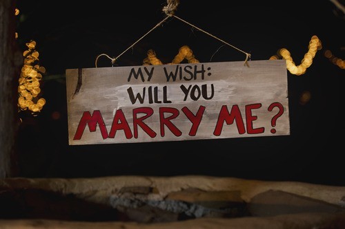 will you marry me sign