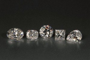 diamonds, different shapes