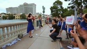 Dance Routine Proposal in Vegas