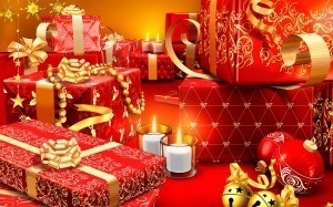 Christmas Presents Image Red
