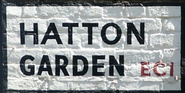 Hatton Garden EC1 Road Sign