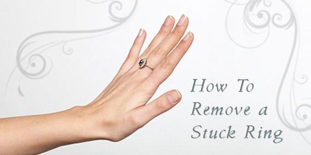 HELP – my engagement ring is stuck on my finger