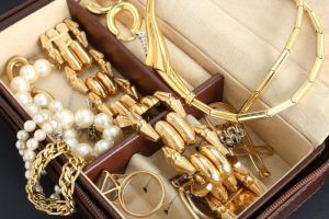 Jewellery Box woth Gold Necklaces