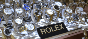 Rolex Display In Jewellers