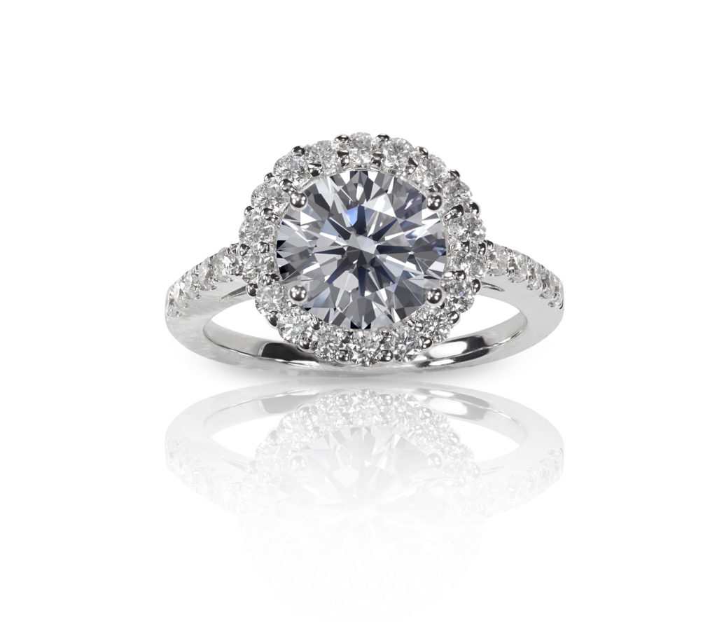 Beautiful Diamond Wedding Band Engagement Ring